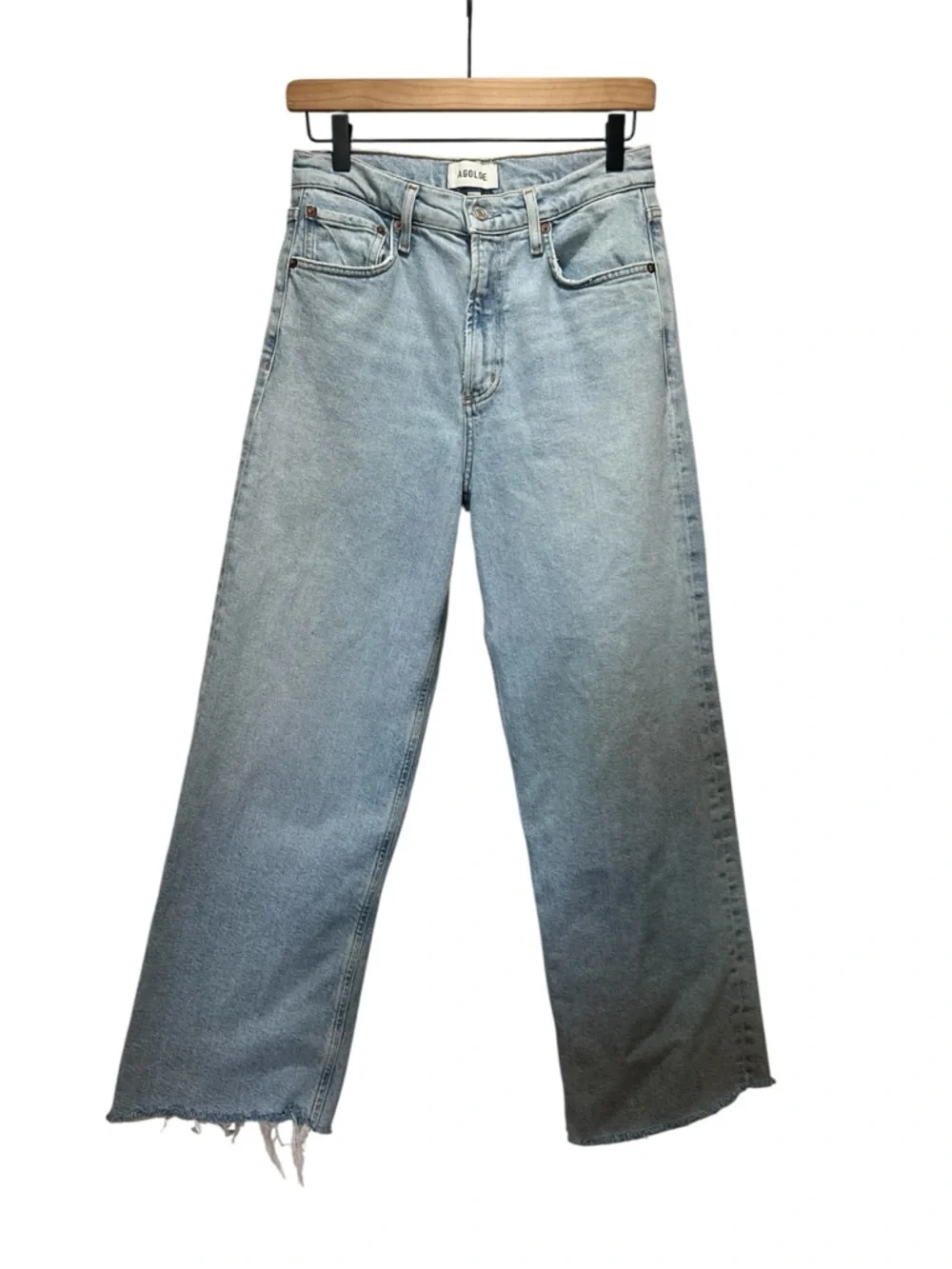 Agolde Ren High Rise Wide Leg Jeans in Beam 26 - Picture 5 of 12